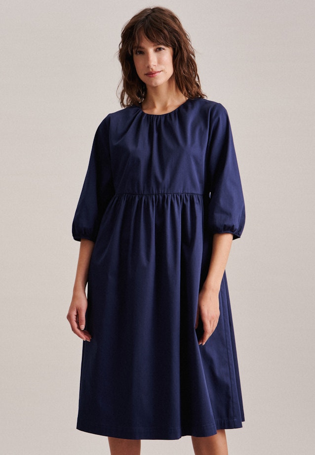 Satin Midi Kleid in Dunkelblau | Seidensticker Onlineshop