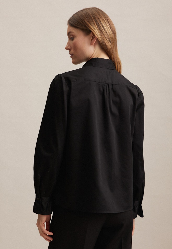 Satin Shirt Blouse in Black | Seidensticker online shop