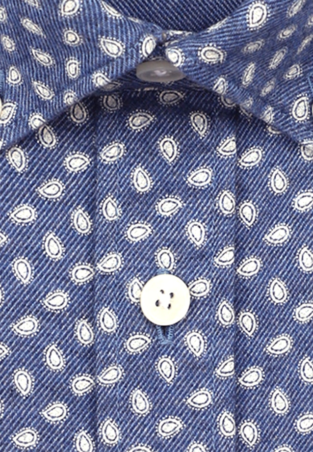 Regular Casual Hemd Druck in Hellblau |  Seidensticker Onlineshop