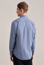 Regular Casual Hemd Druck in Hellblau |  Seidensticker Onlineshop