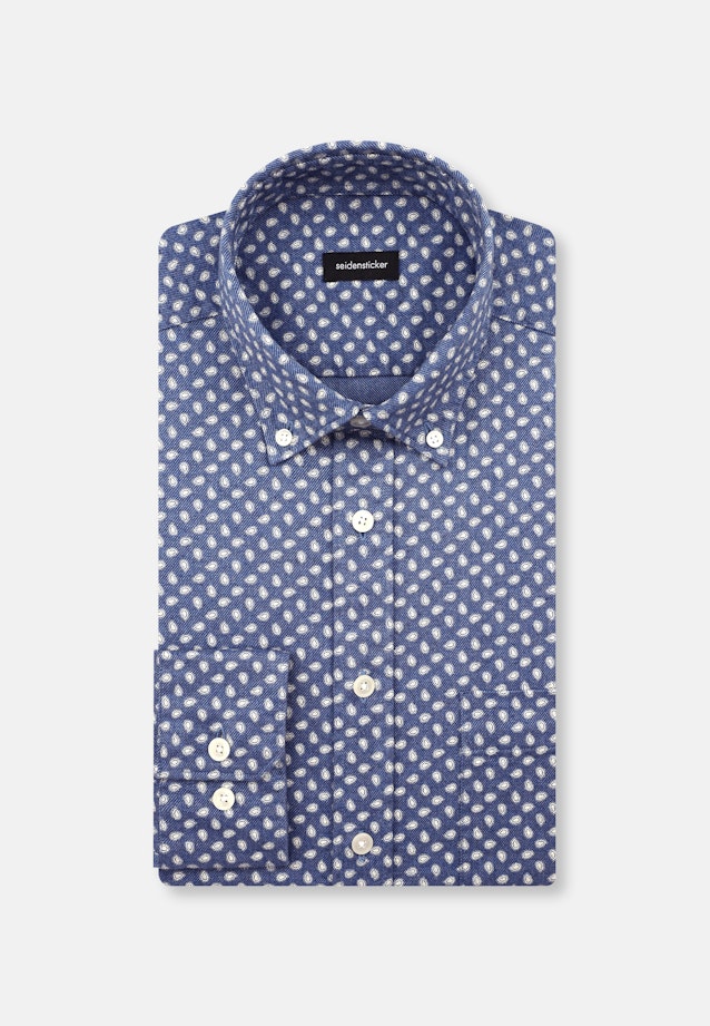 Regular Casual Hemd Druck in Hellblau |  Seidensticker Onlineshop