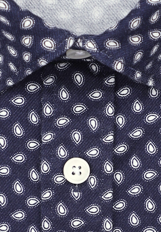 Regular Casual Hemd Druck in Dunkelblau |  Seidensticker Onlineshop