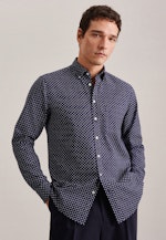 Regular Casual Hemd Druck in Dunkelblau |  Seidensticker Onlineshop