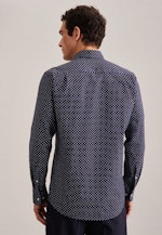 Regular Casual Hemd Druck in Dunkelblau |  Seidensticker Onlineshop