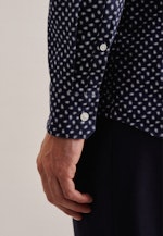 Regular Casual Hemd Druck in Dunkelblau |  Seidensticker Onlineshop
