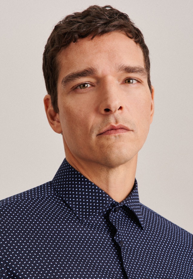 Slim Chemise d'affaires Paisley in Bleu Foncé |  Seidensticker Onlineshop