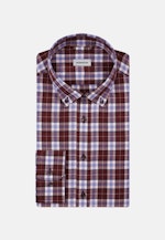 Twill Flanellhemd in Slim mit Button-Down-Kragen in Rot |  Seidensticker Onlineshop