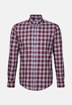 Twill Flanellhemd in Slim mit Button-Down-Kragen in Rot |  Seidensticker Onlineshop