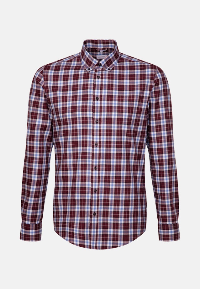 Slim Flanellhemd Karo in Rot |  Seidensticker Onlineshop