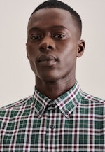 Slim Flanellhemd Karo in Grün |  Seidensticker Onlineshop