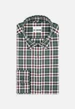 Twill Flanellhemd in Slim mit Button-Down-Kragen in Grün |  Seidensticker Onlineshop