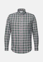 Twill Flanellhemd in Slim mit Button-Down-Kragen in Grün |  Seidensticker Onlineshop