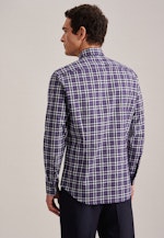 Slim Flannel shirt Check in Purple |  Seidensticker Onlineshop