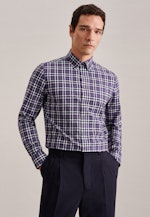 Slim Flannel shirt Check in Purple |  Seidensticker Onlineshop