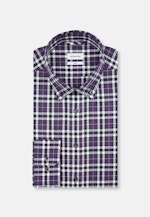 Slim Flannel shirt Check in Purple |  Seidensticker Onlineshop