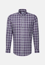 Slim Flannel shirt Check in Purple |  Seidensticker Onlineshop