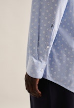 Regular Flannel shirt Print in Light Blue |  Seidensticker Onlineshop