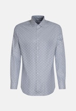 Regular Flannel shirt Print in Light Blue |  Seidensticker Onlineshop