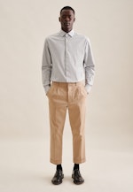 Regular Flanellhemd Druck in Grau |  Seidensticker Onlineshop