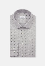 Regular Flanellhemd Druck in Grau |  Seidensticker Onlineshop