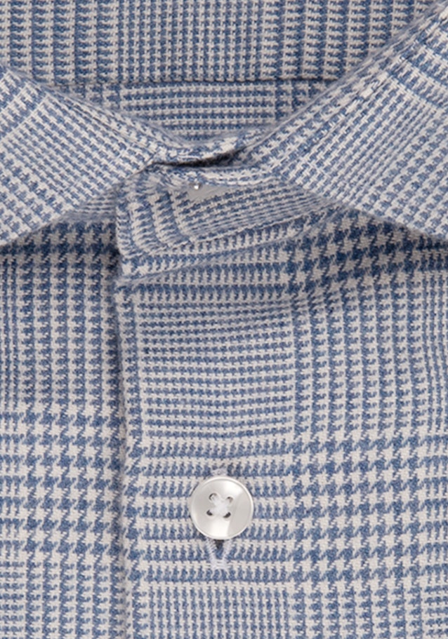 Slim Flanellhemd Karo in Hellblau | Seidensticker Onlineshop