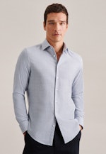 Slim Flanellhemd Karo in Hellblau |  Seidensticker Onlineshop