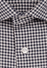 Slim Flanellhemd Karo in Dunkelblau |  Seidensticker Onlineshop