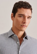 Slim Flanellhemd Karo in Dunkelblau |  Seidensticker Onlineshop