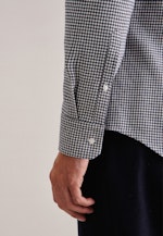 Slim Flanellhemd Karo in Dunkelblau |  Seidensticker Onlineshop