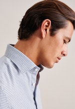 Slim Flanellhemd Karo in Hellblau |  Seidensticker Onlineshop