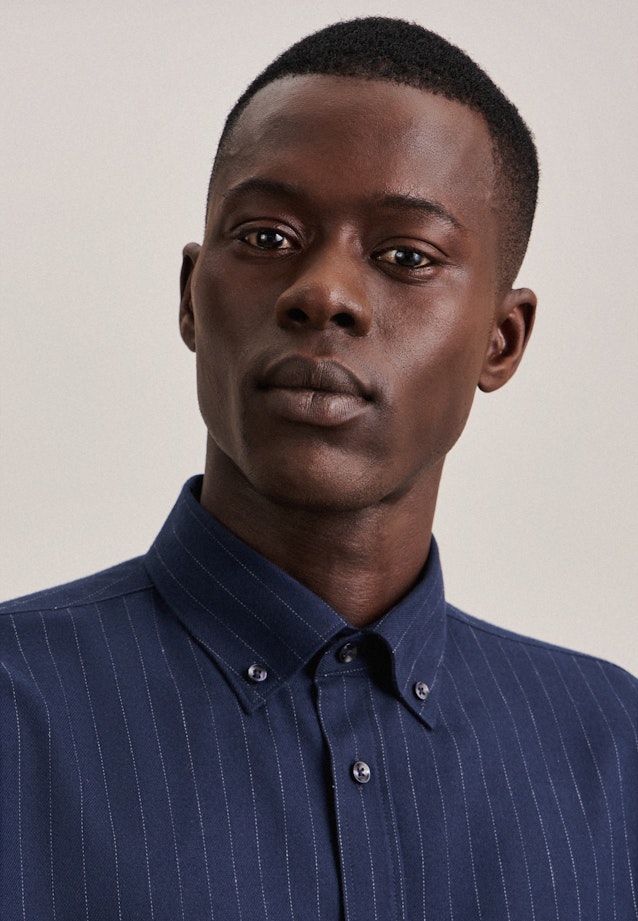 X-Slim Chemise d'affaires rayures in Bleu Foncé |  Seidensticker Onlineshop