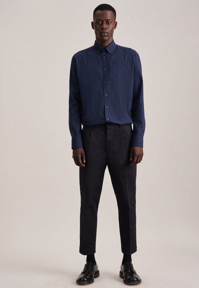 X-Slim Chemise d'affaires rayures in Bleu Foncé |  Seidensticker Onlineshop
