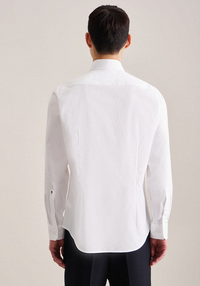 Twill Business Hemd in Slim mit Kentkragen in Weiß | Seidensticker Onlineshop