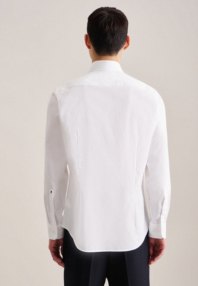 Twill Business Hemd in Slim mit Kentkragen in Weiß |  Seidensticker Onlineshop
