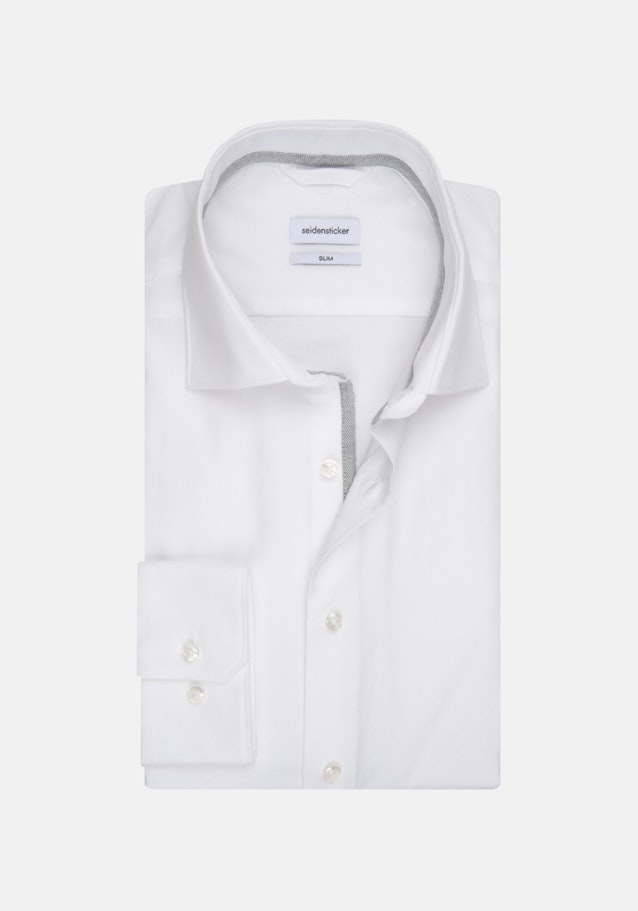 Slim Business Shirt Uni in White | Seidensticker Onlineshop