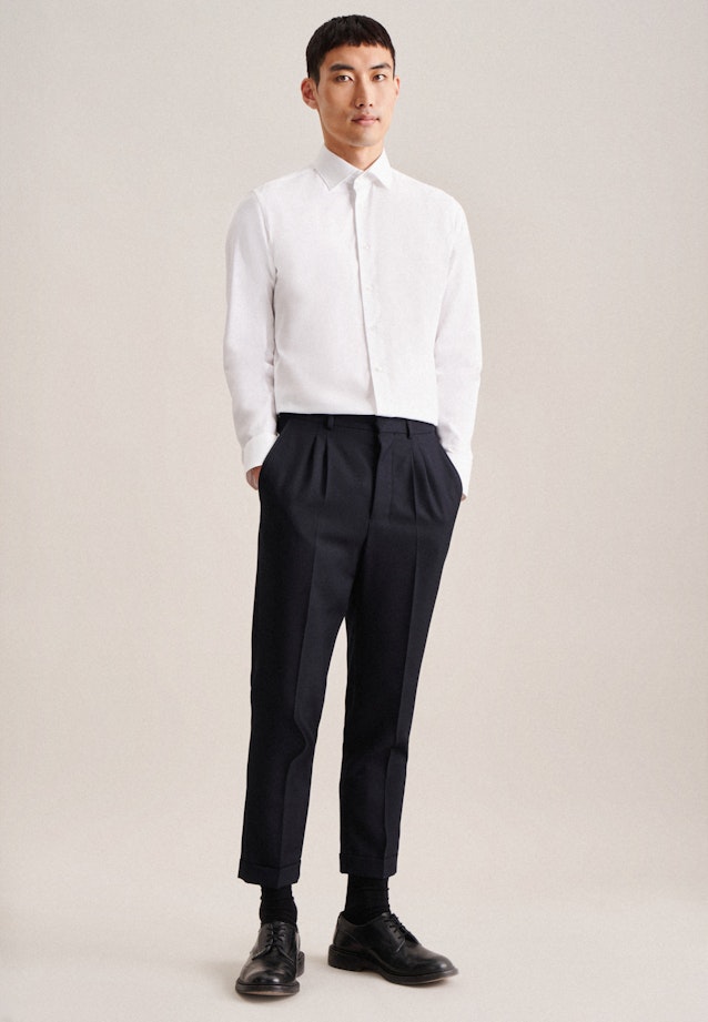 Slim Chemise d'affaires Uni in Blanc |  Seidensticker Onlineshop
