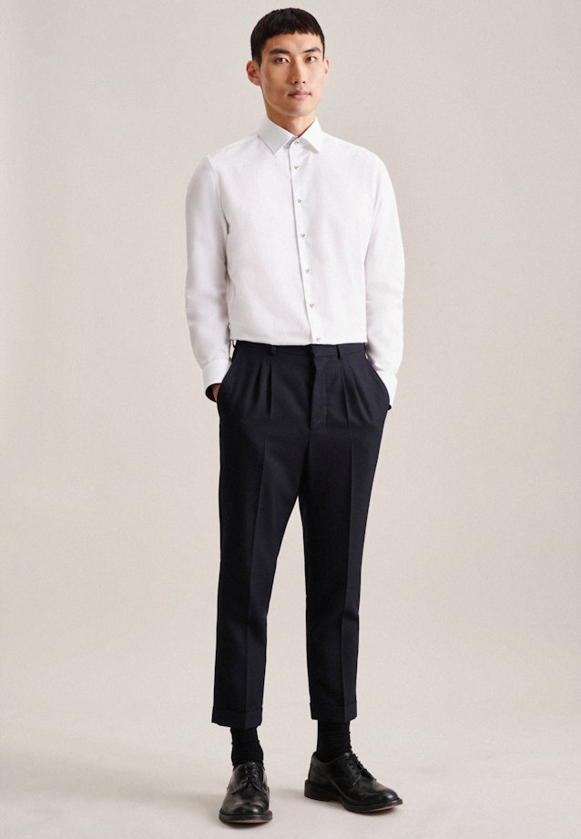 Slim Business Hemd Uni in Weiß |  Seidensticker Onlineshop