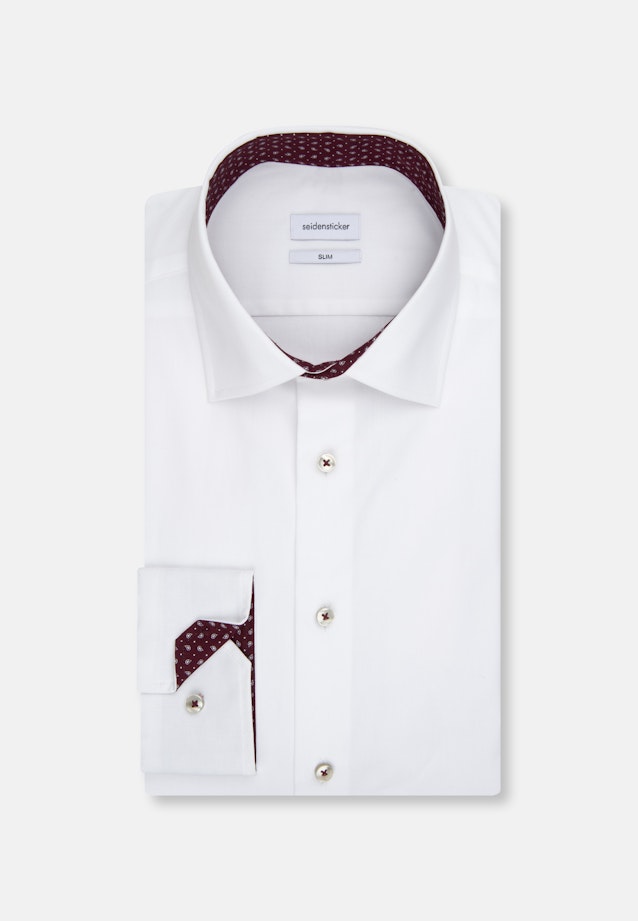 Slim Business Hemd Uni in Weiß |  Seidensticker Onlineshop