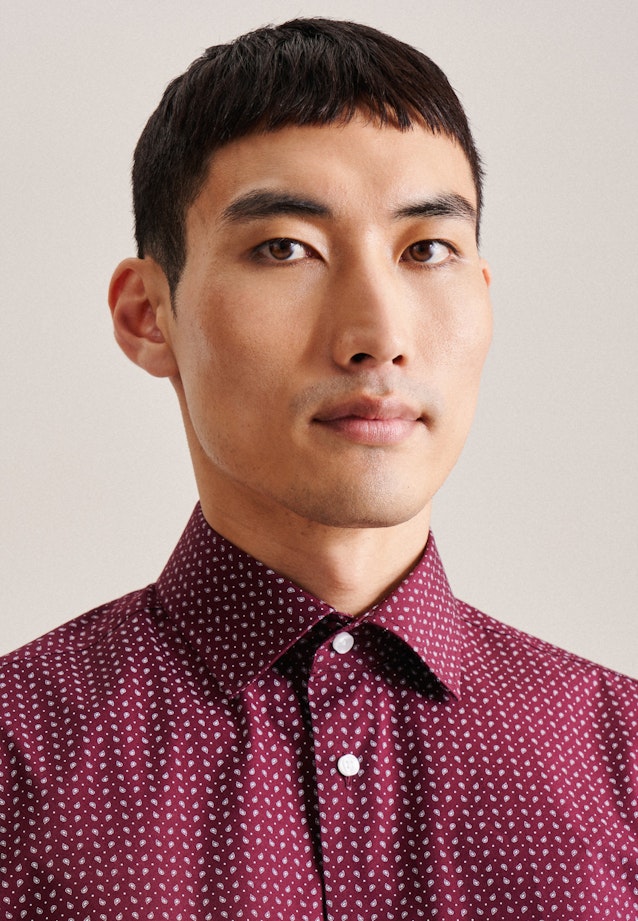 Slim Business shirt Print in Red |  Seidensticker Onlineshop