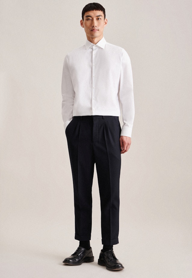 X-Slim Business Hemd Uni in Weiß |  Seidensticker Onlineshop