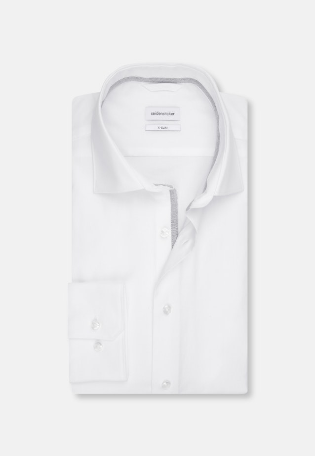 X-Slim Business Hemd Uni in Weiß |  Seidensticker Onlineshop