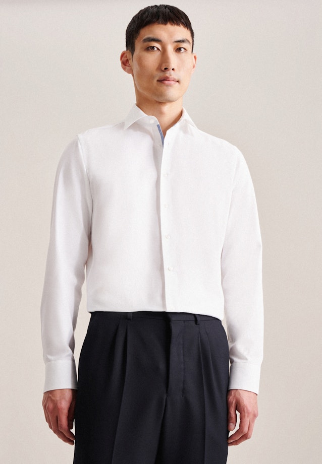 Twill Business Hemd in X-Slim mit Kentkragen in Weiß |  Seidensticker Onlineshop