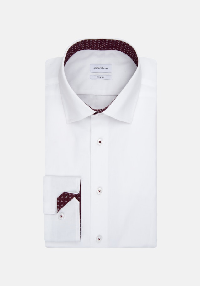 Non-iron Poplin Business Shirt in X-Slim with Kent-Collar in White |  Seidensticker Onlineshop