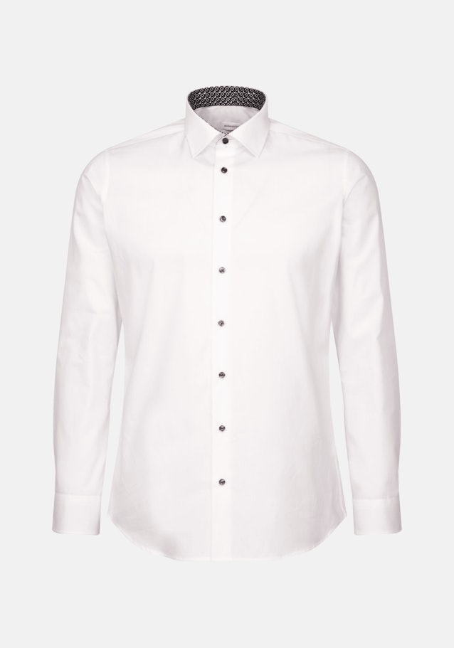 Non-iron Poplin Business Shirt in X-Slim with Kent-Collar in White |  Seidensticker Onlineshop