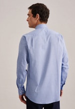 Regular Business shirt Print in Light Blue |  Seidensticker Onlineshop