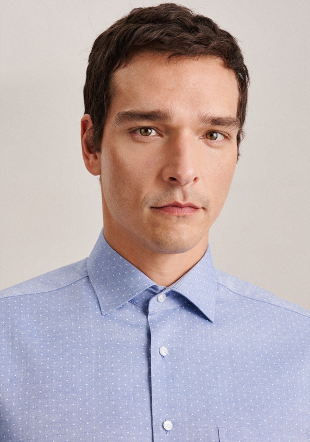 Business Shirt in Regular with Kent-Collar in Light Blue |  Seidensticker Onlineshop