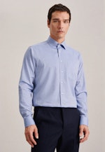 Regular Business shirt Print in Light Blue |  Seidensticker Onlineshop