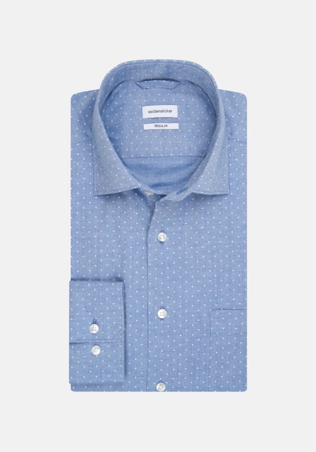 Chemise Business Regular Twill (sergé) Col Kent in Bleu Clair |  Seidensticker Onlineshop