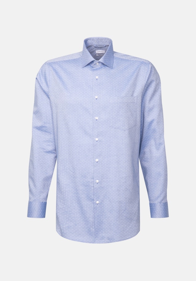 Chemise Business Regular Twill (sergé) Col Kent in Bleu Clair |  Seidensticker Onlineshop