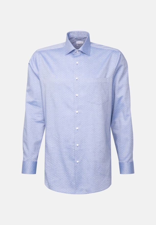 Regular Business shirt Print in Light Blue |  Seidensticker Onlineshop